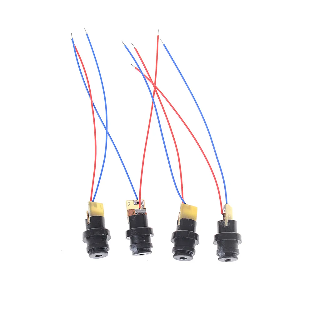 2Pcs/LOT Black 4.5V 12mm Red Laser Head Module Plastic Laser Diode Laser Dot P0.05