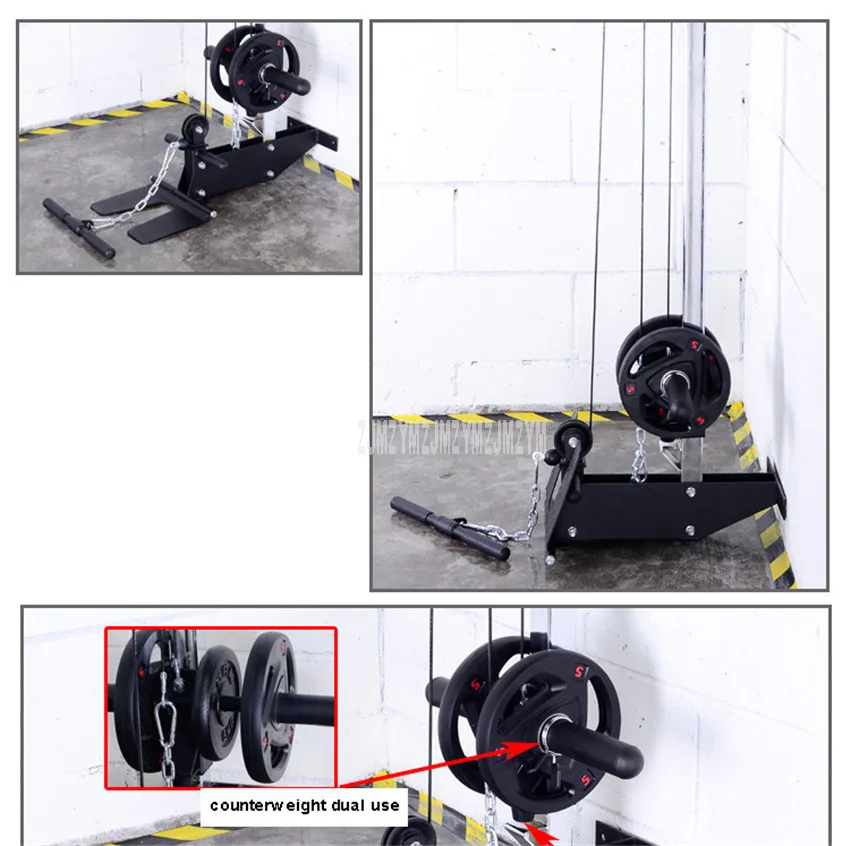WLM801 настенный вверх и вниз тягового сопротивления группа тренировочное устройство для спины плечо мышцы Pectoralis гребля тяга тренажер