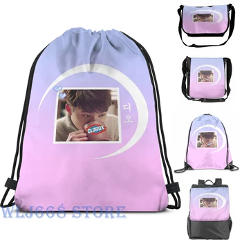 

Funny graphic print shoulder Bags women Kyungsoo Bleach Single shoulder backpack travel for men Gym Bag