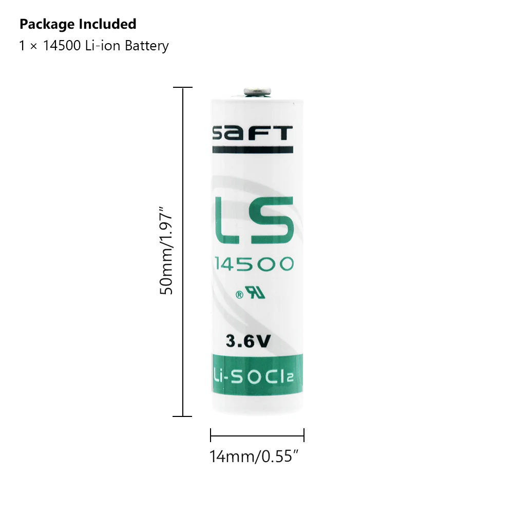 YCDC AA 14500 3,6 V литиевая батарея для газового счетчика сигнализации LS-14500 батареи ER14505