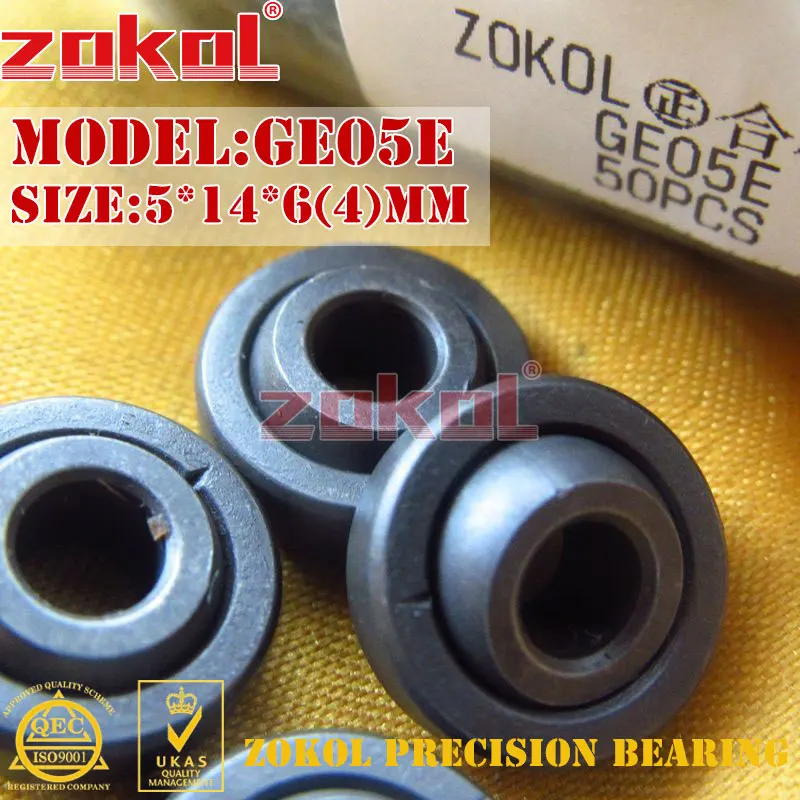 Подшипник zokol GE05E GE5E радиальный сферический подшипник скольжения 5*14*6 (4) мм |