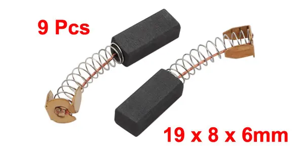 9Pcs CB-408 Motor Rotary Power Tool Carbon Brush 19mm x 8mm x 6mm