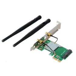 Новый 802.11n беспроводной wifi мини PCI-E карта для PCI-E Wlan адаптер расширения карты