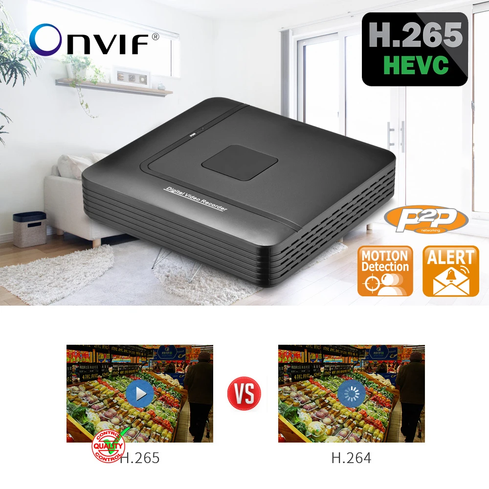 Видеорегистратор Gadinan 16CH 5MP 2MP 8CH 4MP H.265 CCTV NVR видеорегистратор с выходом