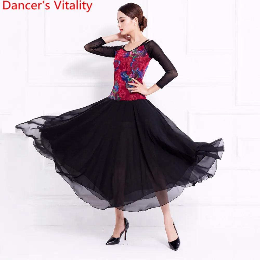 New Modern Dance Summer Breathable Fabric Dress National Standard