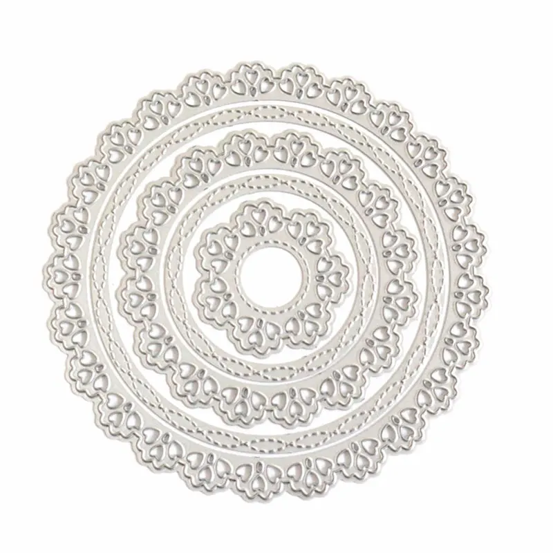 

Adv-one doily circle frame metal Cutting Dies Scrapbooking craft Dies cuts thin paper art emboss card make stencil 10.8x10.8cm