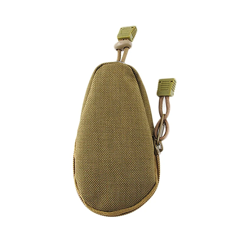 Мини армейский Военный Тактический Кошелек для монет, кошелек, держатель для ключей, сумка для переноски, маленькая сумка для аксессуаров, переносная сумка с кольцом для ключей - Цвет: Coyote Brown