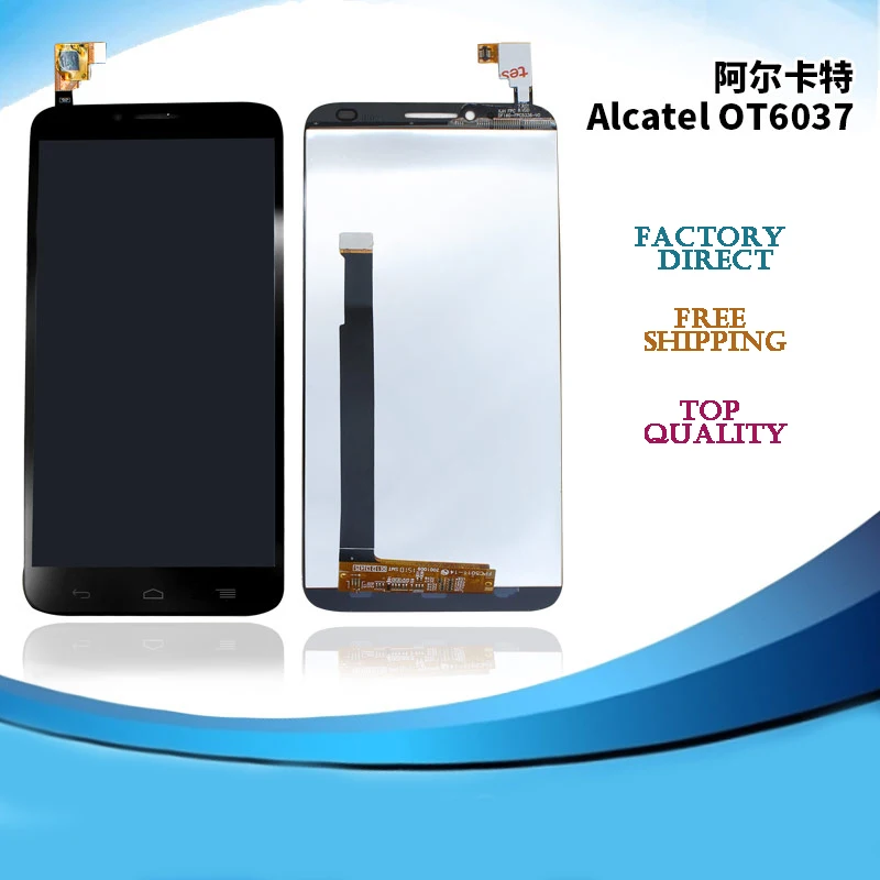 

Replacement Touch Screen Digitizer With LCD Display Assembly For Alcatel OT6037Y LCD Parts