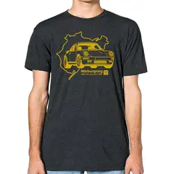 Футболка с принтом Мужская короткая RUF Классическая немецкая машина Yellowbird CTR графическая футболка с круглым вырезом Hipster футболки