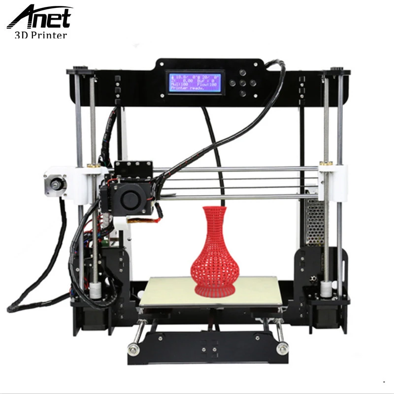 ANTE Prusa i3 Reprap A8 3D Printer High Precision Machine Easy Assembly Filament Kit 8G SD