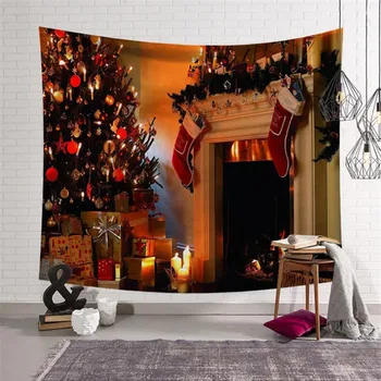 

Fashion 3D Christmas Wall Hangings Carpet Hippie Tapestry Xmas Christmas Wall Polyester Fabric Tapestry w3-new-LS-SD001-10