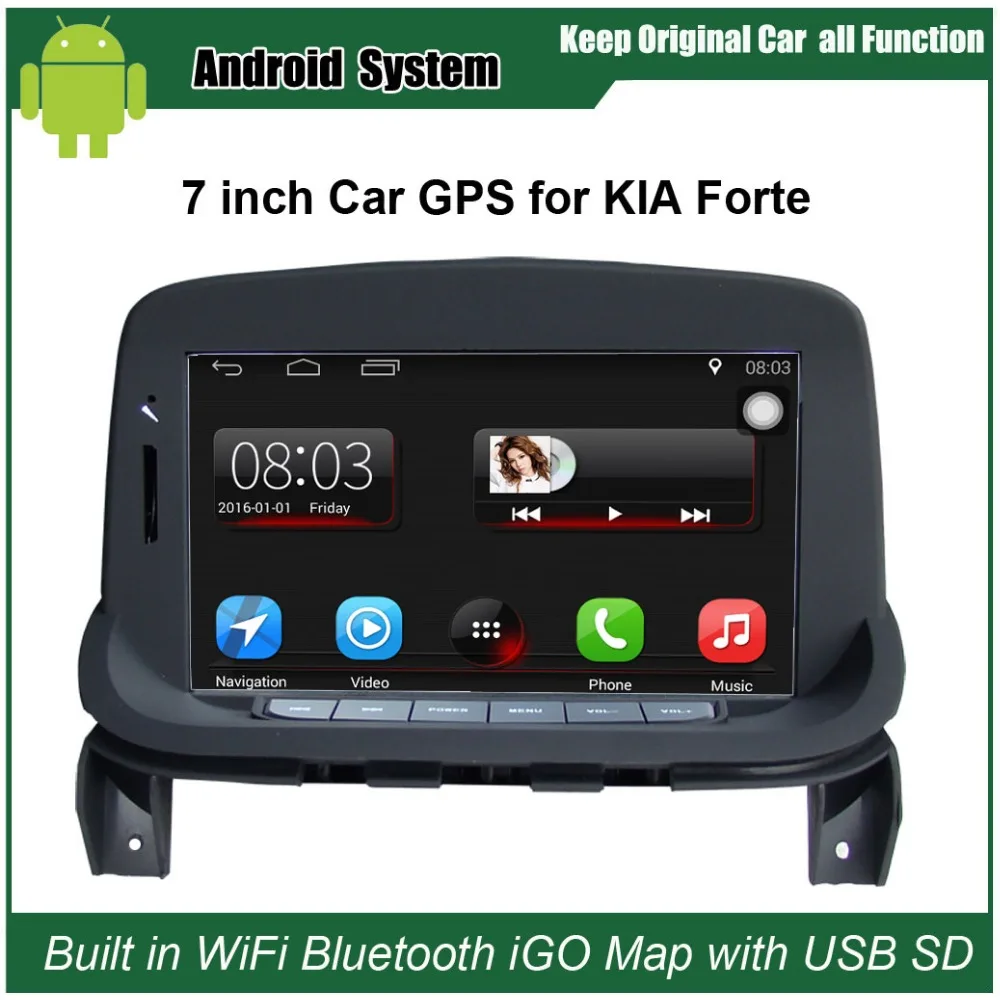 Android 7 1 обновленный оригинальный автомобильный Радио плеер подходит для KIA Forte