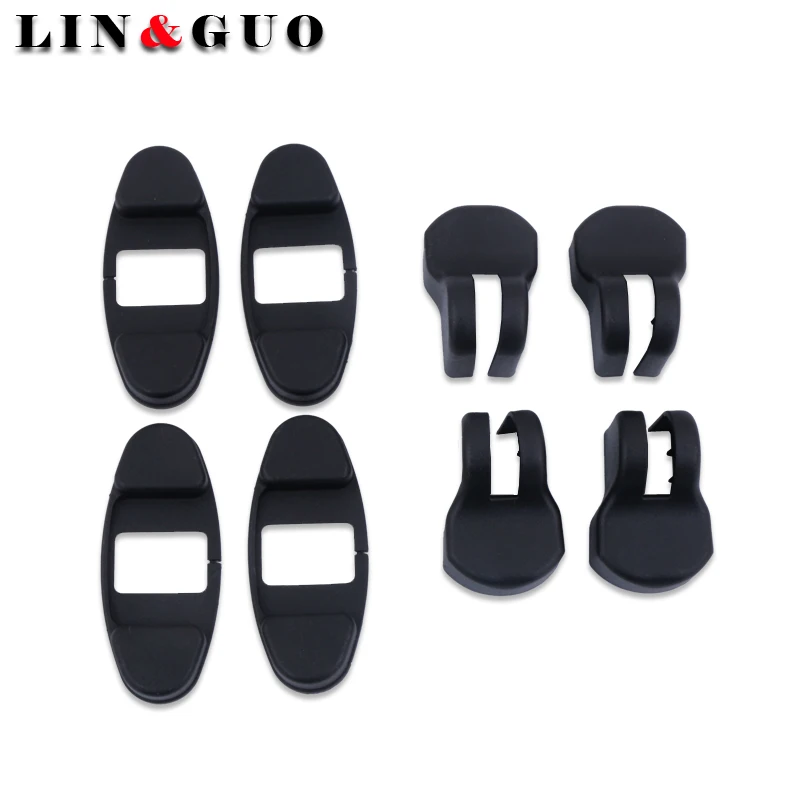 8pcs Car Door Lock Cover Stopper Limiting Buckle Protector Trim For