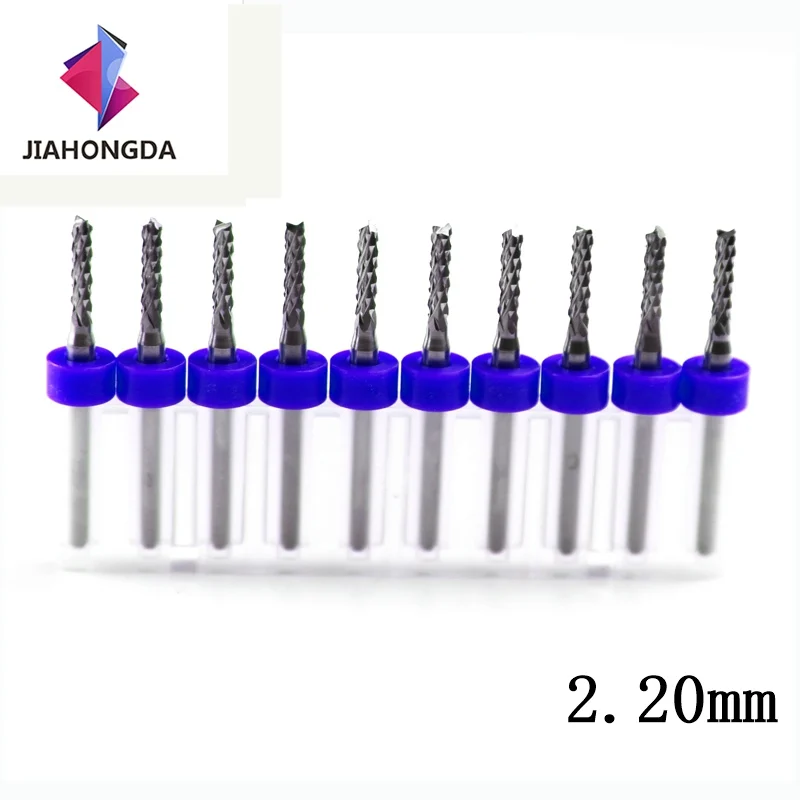 10pcs/set Milling cutter 3.175 Diameter CNC End Mill Cutter Mini PCB Carbide Router Bits Kit Set 2.20-3.00mm For Tools | Инструменты