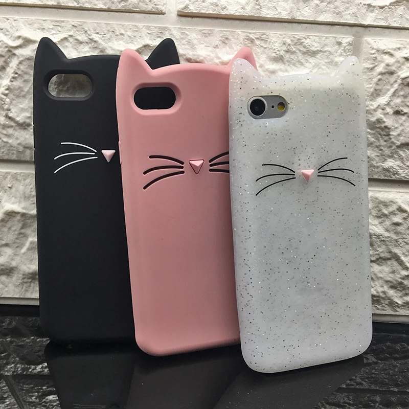 Shockproof Anti-Knock 3D Cat Dog Unicorn Silicone Cases for iPhone 7 Luxury TPU Case for iPhone 7 Plus Case Original Protective (10)