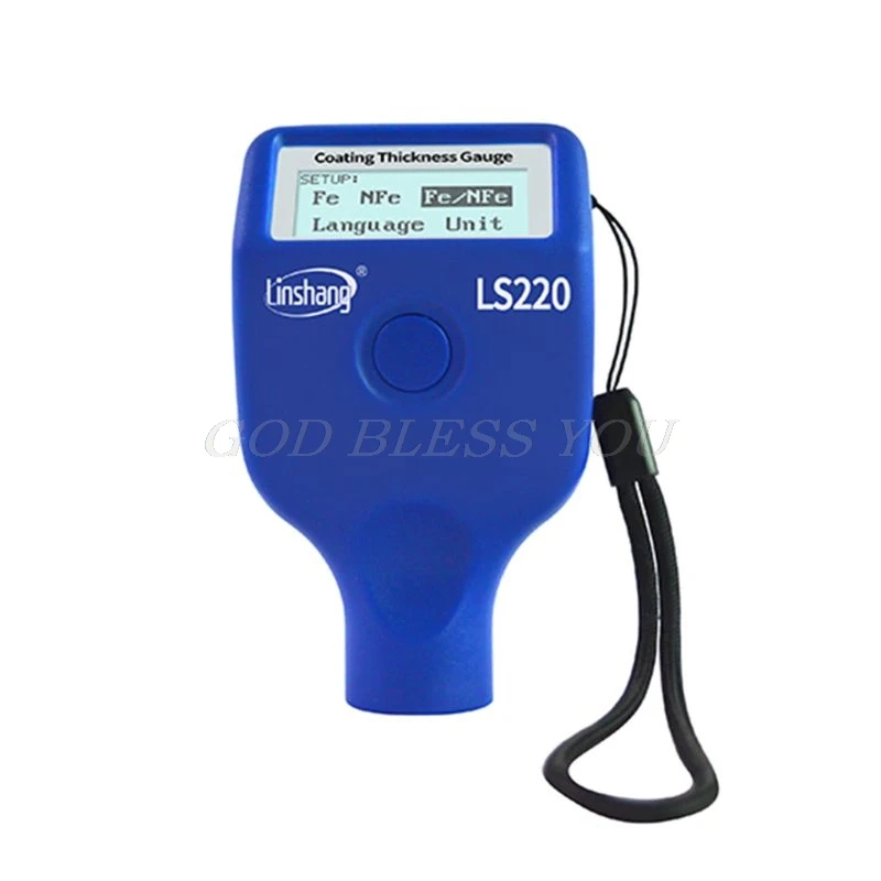 

Paint Coating Thickness Tester 0-2000mm 0.1 mm Fe NFe Probe Gauge LS220 for Auto Car