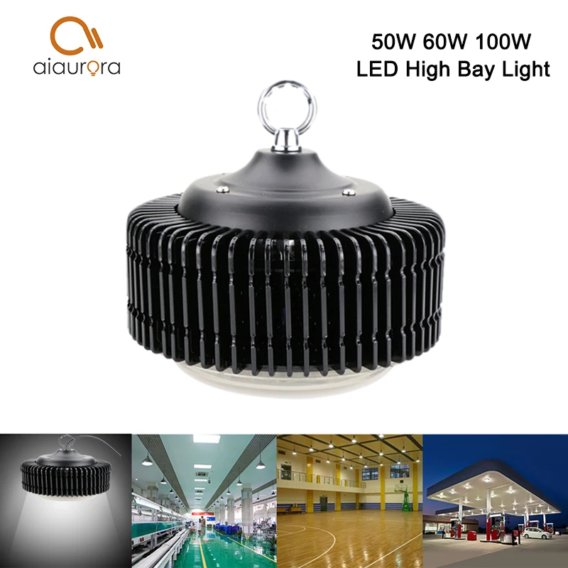 Elevada da Baía de Alta Atacado Dimmable Levou Luz Qualidade Garantia 3 Anos Lâmpada Led Luminoso 110lm – Oficina Industrial 50 w 60 100
