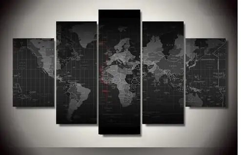 Vergelijk prijzen op map pictures online winkelen / kopen lage ... Schilderij woonkamer wereldkaart