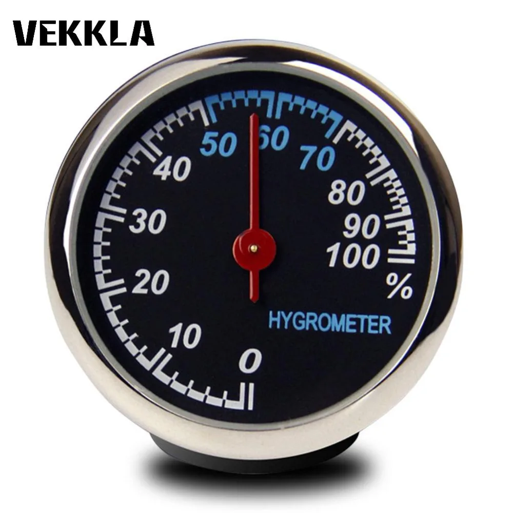 Mechanics Digital Car Thermometer Hygrometer mechanical round black hygrometer humidity table