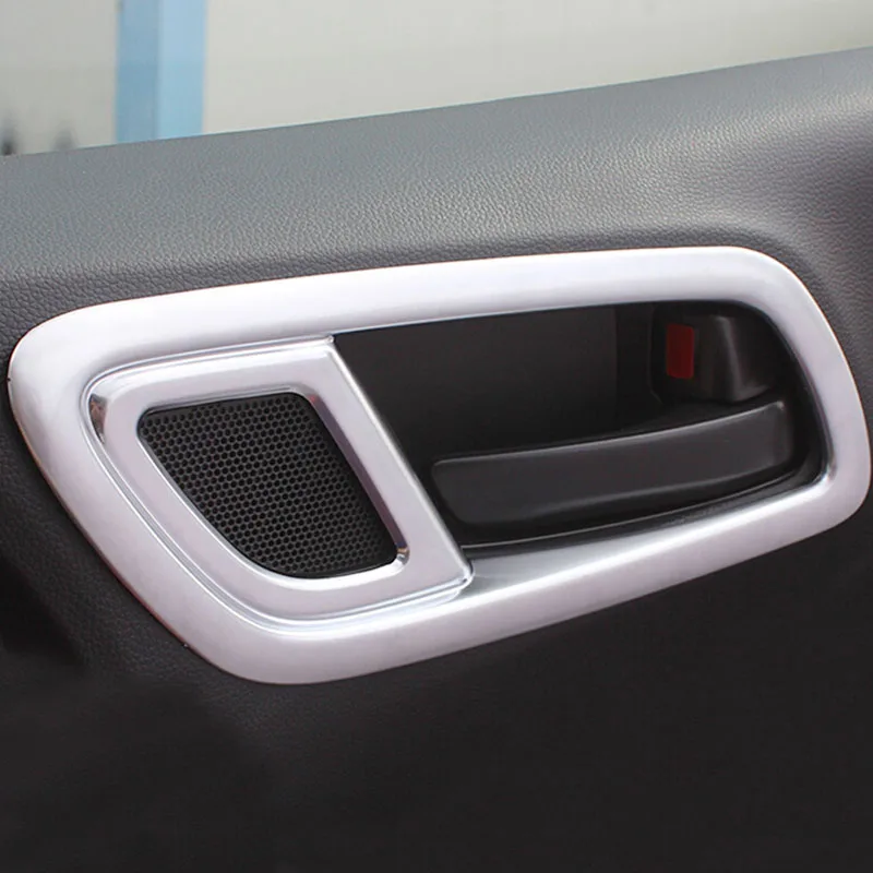 

For Honda City Sedan 2014 2015 2016 accessories car Styling ABS Plastic Chrome Car inner door Bowl protector frame Cover Trim