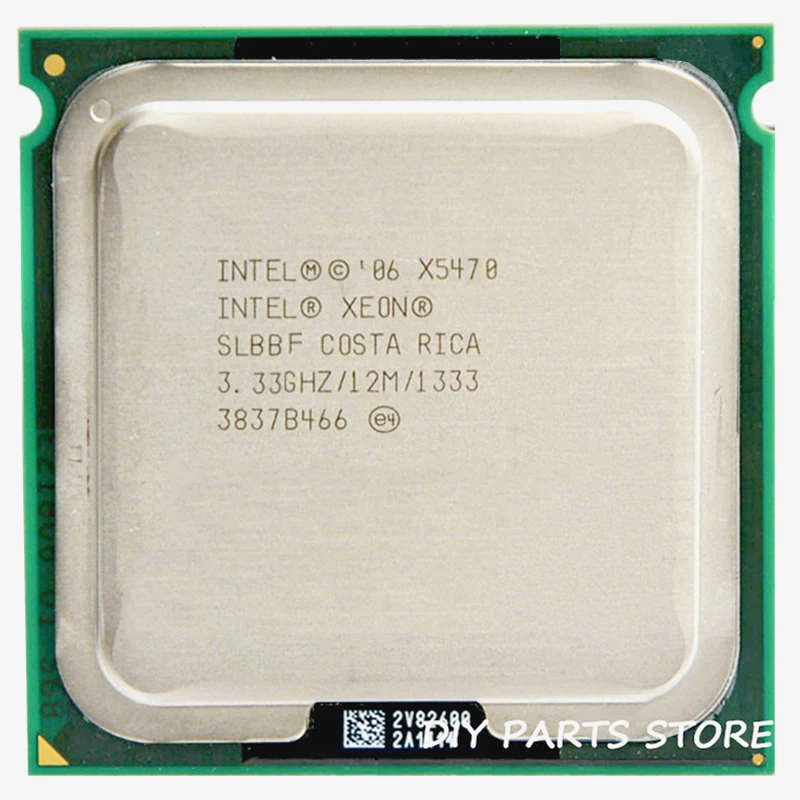 INTEL XONE X5470 процессор INTEL X5470 процессор quad core 3,3 мГц LeveL2 12 м работать на 775 с 2 шт. adaperts