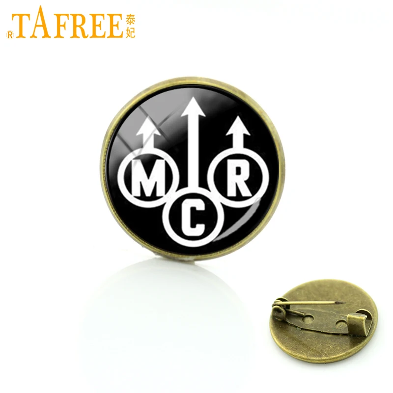 Винтажные Броши TAFREE в виде рок-группы MCR булавки для мальчиков стеклянные My Chemical
