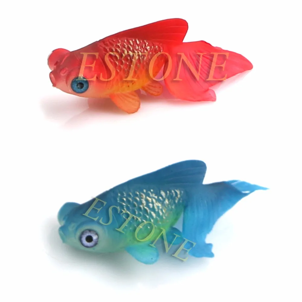

Artificial Goldfish Aquarium Decoration Decor Glowing Effect Fish Tank Ornament C42