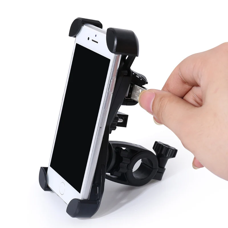 

Universal Cell Phone Grip Holder Bar Mount Motorcycle Handle Mount with 12-80V USB Charger for iPhone XS, XS-Max, Galaxy S9 etc
