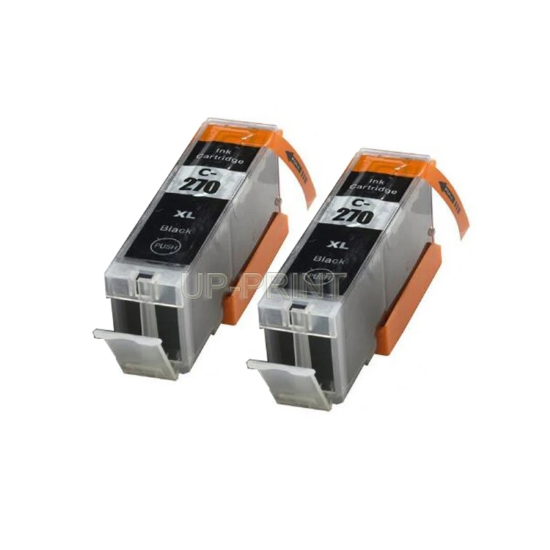 UP 2PCS PGI 270XL black compatible ink cartridge for Canon PIXMA MG 6821 MG 6822 TS 6020 TS 5020