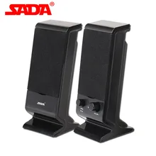 SADA V-112 портативный стерео бас USB комбинированный компьютерный динамик PC USB динамик s мини сабвуфер для смартфонов ноутбуков