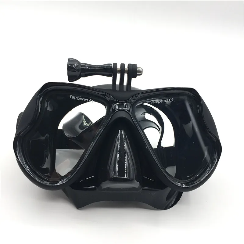 Крепление для камеры Маска для дайвинга подводное плавание аксессуары для плавания очки новые аксессуары для подводной фотографии - Цвет: Black