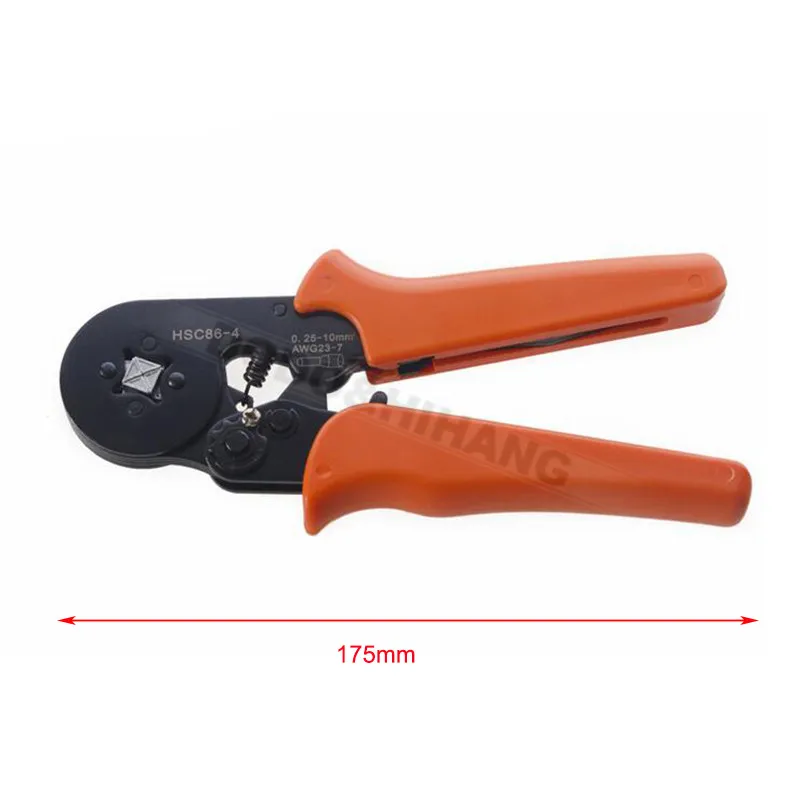 AWG 23-7 (0.25-10mm2) Mini-Type Self-Adjustable Crimping Pliers Cable End-Sleeves Tools Automatic Wire Stripper Hand tool DAH019sa