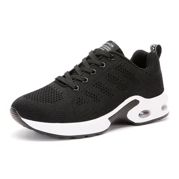 

2018 new air cushion shoes women lightweight breathable wild women's shoes flying woven mesh shoes students trend running shoes
