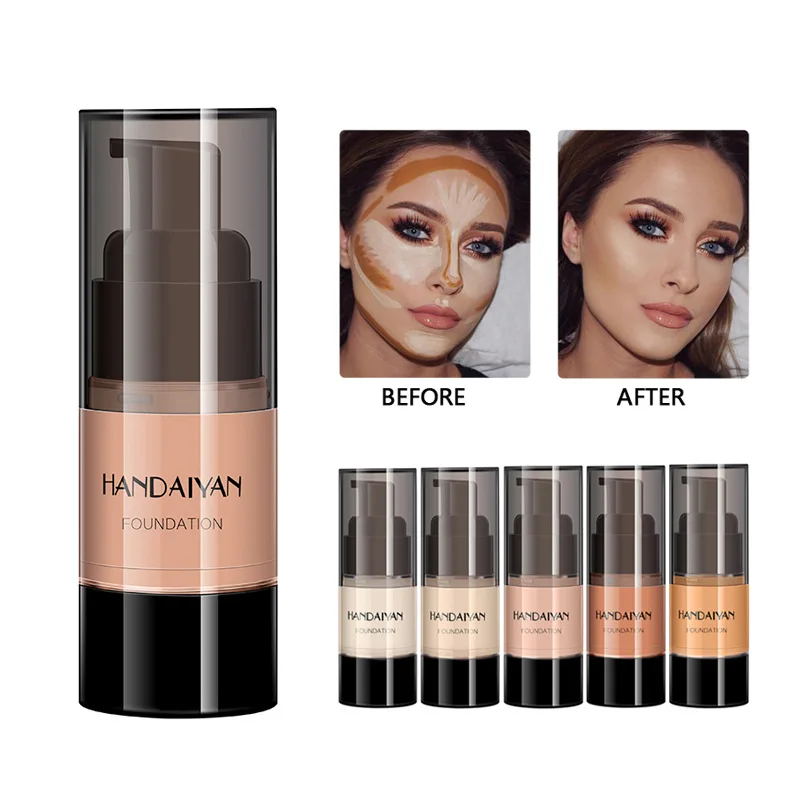 Face Makeup Concealer Foundation Matte Oil Control Easy to Wear Long Lasting Waterproof Face Make Up Foundation