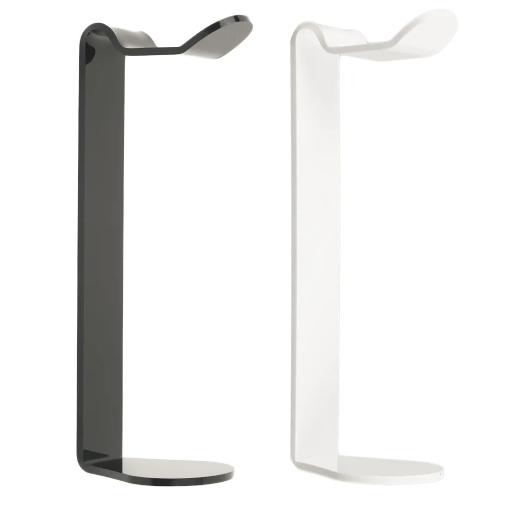 storage Holder racks 2 Colors Acrylic Earphone Headset Hanger Headphone Desk Stand Fashion Display For Headphones Bracket | Дом и сад
