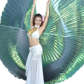 

Elegant Iridescent Isis Wings without Holding Stick Belly Dancing Costume Supplies Props FS99