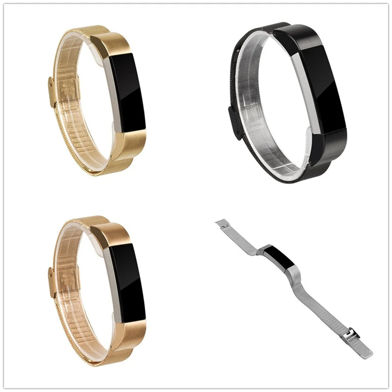 

Replacement Stainless Steel Metal Milanese Mesh Strap Wristband Bracelet with Metal Clasp for Fitbit Alta / Fitbit Alta HR