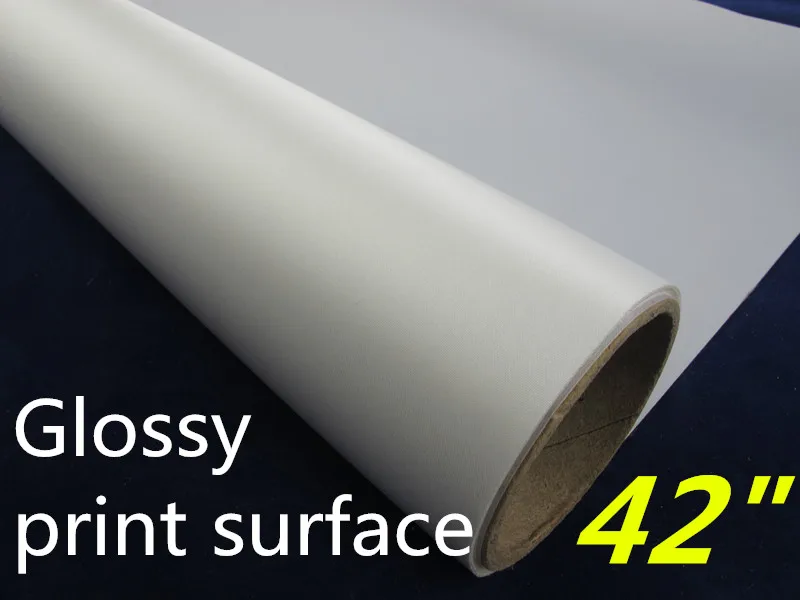Free shipping 42" Glossy Inkjet Silk Fabric in Painting Canvas from