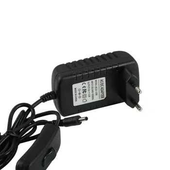 

24W Black LED Driver 12v With Rocker Switch For LED Strips Power Supply European Plug 3.5DC plug output