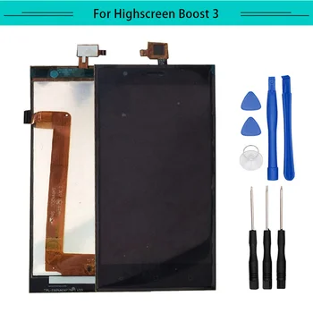 

Tested 1pc For Highscreen Boost 3 Boost3 Full LCD Display Assembly Complete with touch Screen Replacement Free Shipping