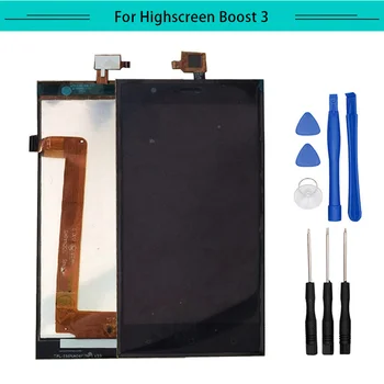 

Tested 3pcs For Highscreen Boost 3 Boost3 Full LCD Display Assembly Complete with touch Screen Replacement Free Shipping