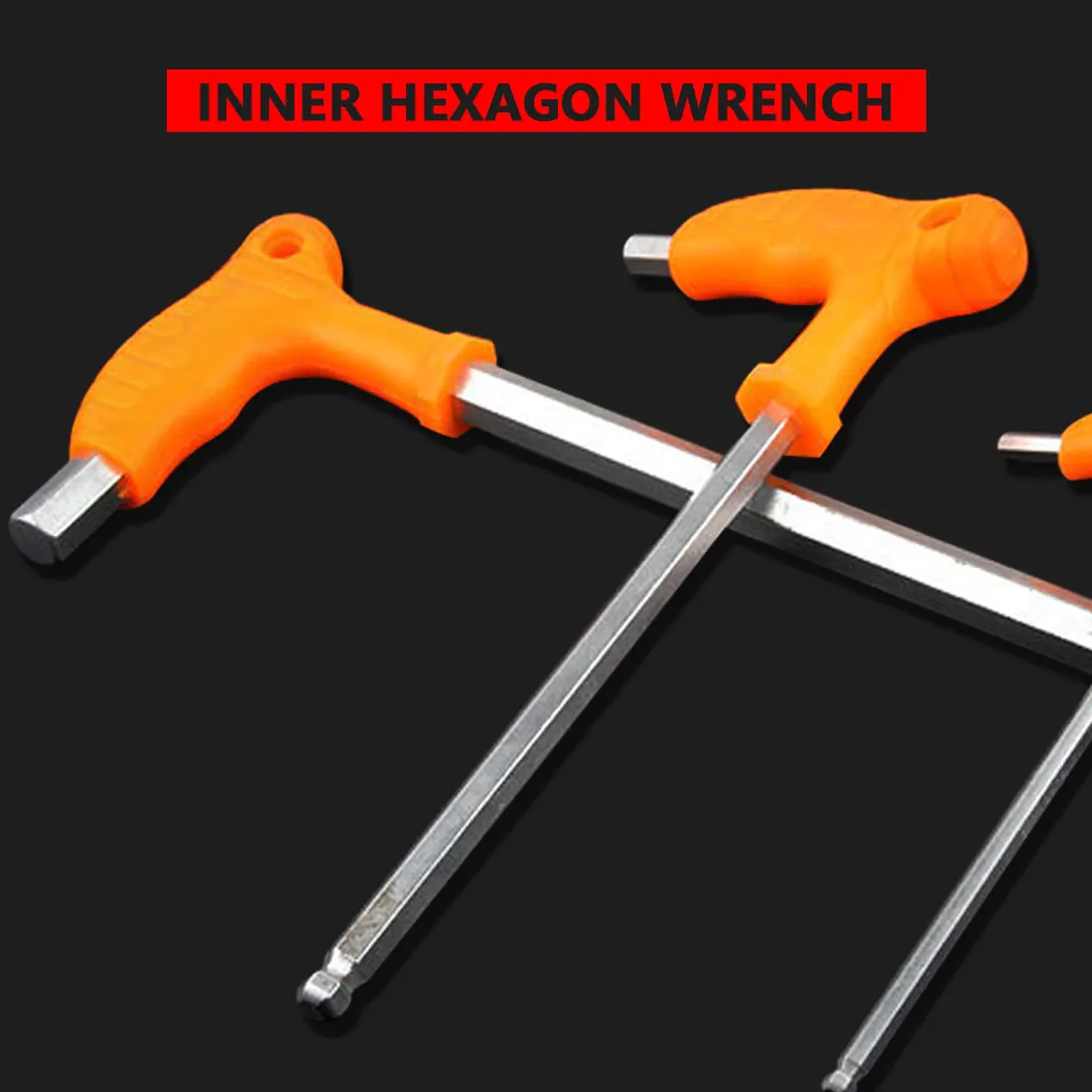 

High-carbon Steel 1PC T Handle allen Hex Key Wrench Spanner 2.5/3/4/5/6/8mm High-carbon Steel Inner Hexagon Wrench Hand Tool