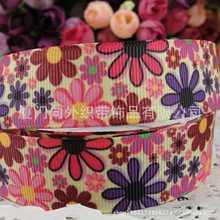 2013 Новинка 22 мм широкий цвет цветы grosgrain ленты материал аксессуары Кофе Цвет Цветы