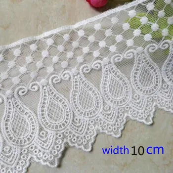 

Embrodiary Flower Lace Fabric Water soluble lace trim fabric for Sewing Bridal Wedding dress Crafts