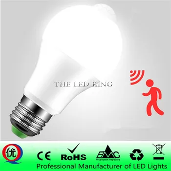 

IP42 LED PIR Sensor Bulb E27 12W 18W AC 220V 110V Dusk to Dawn Light Bulb Day Night Light Motion Sensor Lamp for Home Lighting