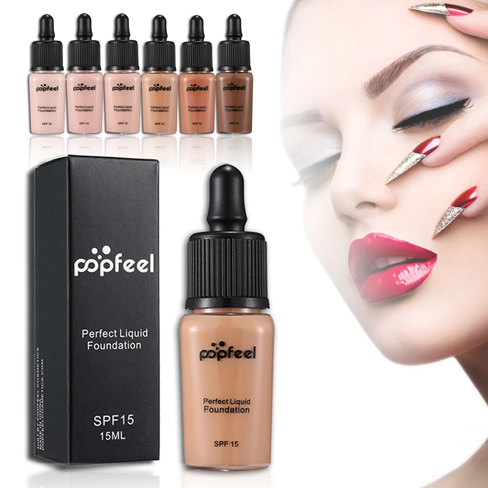 

New 6 Colors Liquid Foundation High Light Liquid Makeup Hydrating Waterproof Concealer Cream Increase The Luster Maquiagem TSLM2