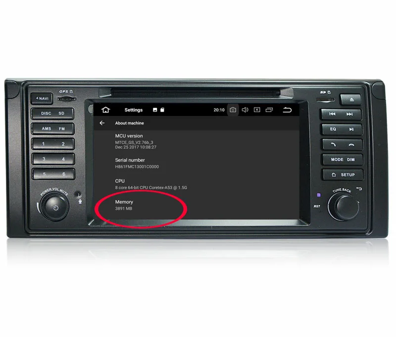 Perfect 7"HD IPS 1024X600 Android 8.0 Car DVD GPS Navi For BMW E53 X5 E39 Radio Stereo GPS Navigation 8 Core BT 4G WIFI 4GB RAM 32GB ROM 20