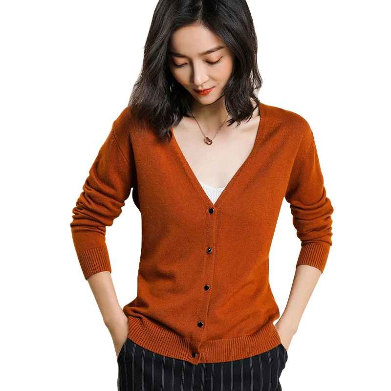 Women Jackets 2018 New Arrival Vneck Cardigans Cashmere