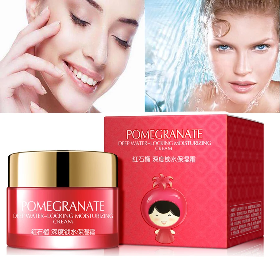 

2018 Korean Cosmetics Pomegranate Red Pomegranate Snail Face Care Snail Cream Whitening Moisturizing Anti-wrinkle 50G Face Cream