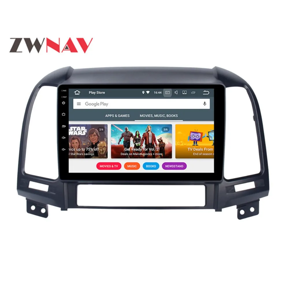 Cheap Android 8.0 4+32GB 8 Core Car DVD Player GPS Navigation Headunit IPS Screen For Hyundai Santa Fe 2006-2012 Car Radio 2 din 3